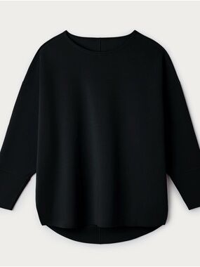 RHONE Black Relaxed Crewneck Women's Sweatshirt